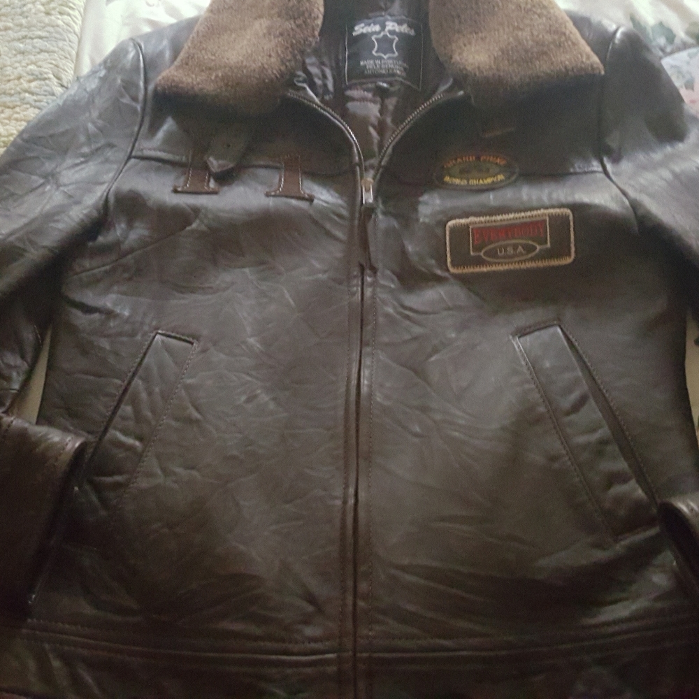 Argentina pelle leather bomber jacket